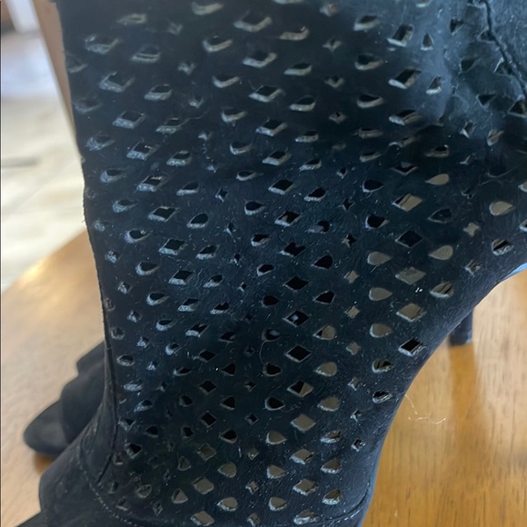 Forever 21 | Women’s Black Perforated Ankle Booties - Picture 8 of 9